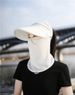 Ice Silk Women, Summer With Mask, Integrated Face Shield For Cycling, UV Protection Sun Hat_viptrois.com