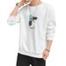 Loom Loom New Autumn Clothing Spring Long-sleeved T-shirt Bottoming Shirt Men's Round Neck Pullover Sweatshirt Men_viptrois.com