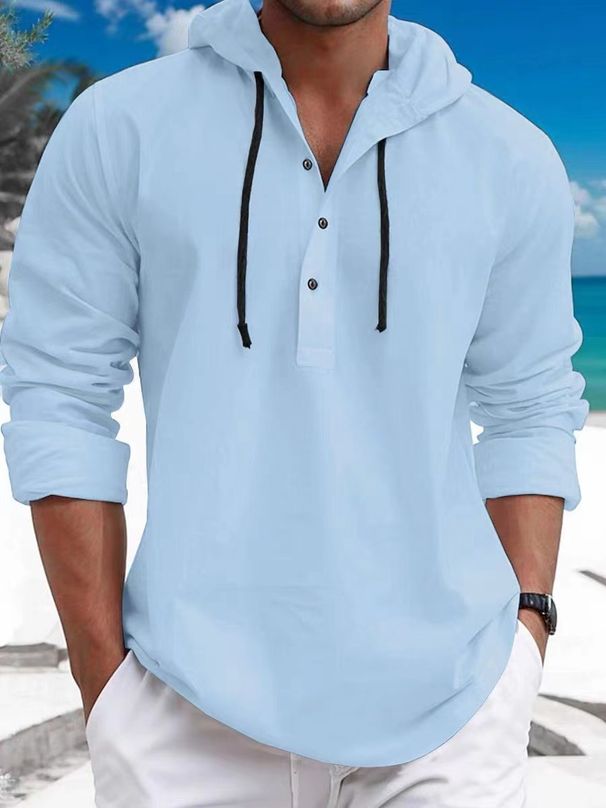 Men's Slim Fit Hooded Sweatshirt – 100% Cotton Pullover With Breathable Comfort For Casual Wear_viptrois.com