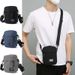 Men’s Bags Multifunctional Fashion Lightweight Mini Messenger Shoulder Bag Men's Canvas Mobile Phone Bag Leisure Sports Small Square Bag_viptrois.com