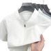 Explosive Punched Solid Color Half Pull Chain Quick Drying T-shirt 2025 Summer New Breathable Round Neck Thin Short_viptrois.com