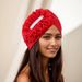 New Women's Fashion Elegant Side Large Flower Elastic Watermelon Hat Headscarf Hat_viptrois.com