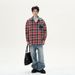 American Retro Plaid Shirt For Men, New Spring And Autumn Style, Niche High End Loose Loose Trendy Casual Jacket Top._viptrois.com