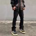 American Street Style Heavy-duty Washed Embroidered Jeans For Men, Trendy Hip-hop Straight-leg Slim-fit Pants_viptrois.com