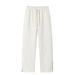 Men's Heavyweight American Style Zip up Sweatpants Casual Loose Fitting Slightly Flared High Street Straight Leg Pants for Spring 2026_viptrois.com