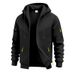 Heavyweight Fleece-Lined Work Jacket For Men – Utility Hooded Zip-Up With Tibetan Blue & Khaki Options_viptrois.com