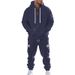 Men's Fleece-Lined Hoodie & Jogger Set – Winter Workwear-Inspired Casual Outfit For Outdoor & Streetwear (Black, Khaki, Grey, Navy, Charcoal)_viptrois.com