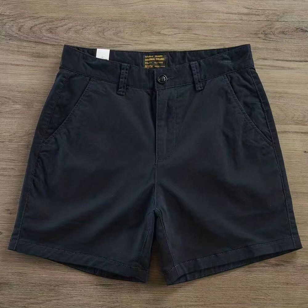 Men's Clothing Men's Slim Straight Trousers Men's Three Quarter Shorts Men's Trendy Four Quarter Pants_viptrois.com