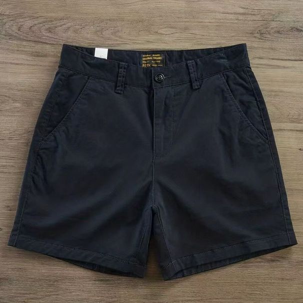 Men's Clothing Men's Slim Straight Trousers Men's Three Quarter Shorts Men's Trendy Four Quarter Pants_viptrois.com