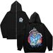 Hoodie Sweatshirt Gothic High Street Full Zipper Oversized Unisex Streetwear Y2 Jacket_viptrois.com