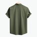 Men's Clothing Spring And Summer New European And American Men's Solid Color Casual Short Sleeve Shirt Cardigan Lapel Fashion Shirt Cross Border Men_viptrois.com