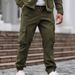 Men's Utility Cargo Pants – Multi-Pocket Tactical Trousers With Adjustable Drawstring Waist (Straight-Leg, Heavyweight Cotton Blend)_viptrois.com