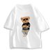 Men's Clothing Printing Loose Casual Heavy Cotton Short Sleeved T Shirt Young Men And Women All Match Tops_viptrois.com