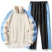 Men's Clothing Couple sports suit spring and autumn trendy long sleeved sweater trousers two piece running casual sportswear live_viptrois.com
