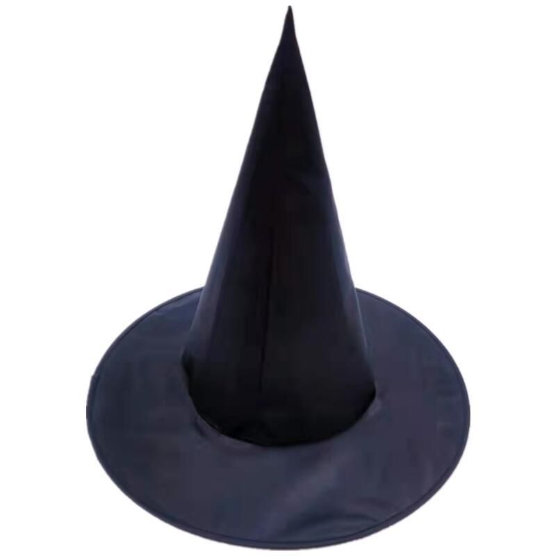 Unisex Halloween hat black wizard hat makeup costume props magic witch hat_viptrois.com