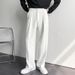 Simple Classic Solid Color Suit Pants Draping Versatile Men's Casual Pants Live Pleated Summer Loose Trousers Business_viptrois.com