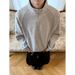 Heavy Splicing Semi-zipper Stand-up Neck Sweater Men's Autumn Trendy Brand Design Top Loose Casual Ruffian Handsome Sweater Men_viptrois.com