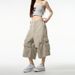 Premium Products Cleanfit Shorts With Multiple Pockets And Seven Quarter Length Pants For Men, American Style Loose, High-end, Wide Leg_viptrois.com