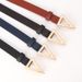 Internet celebrity popular women's belt version trendy triangle buckle belt snap buckle fashion versatile dress belt _viptrois.com