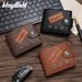 Wallet Card Cases Men's Short Wallet Cross Border Men's Magnetic Buckle Multi Card Card Holder Fashion Splicing Coin Purse Wallet_viptrois.com