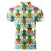 3D Printed Bee Geometry Polo Shirt For Men Colorful Stripes Pattern T-Shirts Summer Street Lapel Top Button Short Sleeve Tees_viptrois.com