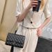 Women's Crossbody Bags Ladies' Elegant Crossbody Bag, Diamond-shaped Zipper Simple Single-shoulder Bag, Crossbody Bag_viptrois.com