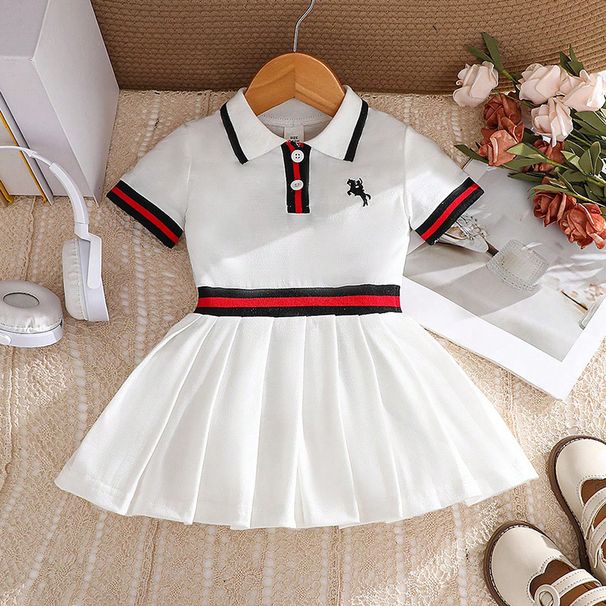 Mother & Kids Summer Casual Baby Girl Baby Girl Children's Skirt Dress Children's Skirt Cross Border Children's Clothing Fashion_viptrois.com