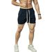 Unisex Vintage American Plaid Beach Casual Shorts Retro Versatile Trendy Drawstring Straight Leg Capri Pants_viptrois.com