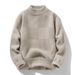 New autumn and winter loose thick knitted top, semi high neck sweater, men's thick base sweater_viptrois.com