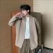 Men's Clothing Autumn And Winter New Cardigan Sweater Retro Casual Lazy V Neck Sweater Jacket Men's Clothing_viptrois.com