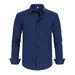 Men's Clothing Plus Size Four Sided Stretch Shirt Men's Wrinkle Resistant Large Size Loose Shirt_viptrois.com