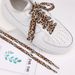 Small White Shoes, Black Colored Shoelaces, Flat Basketball Shoes, Men's And Women's Canvas Shoes With Ropes, Yellow Leopard Print Sports Shoes_viptrois.com