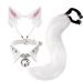 Fox ears and tail hair Halloween costume_viptrois.com