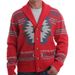 Loom European And American Cross-Border Hot Sale Men's Clothing Autumn Winter Vintage Jacquard Knitwear Turn-Down Collar_viptrois.com