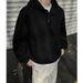 Pure Heavyweight Double Layer Collar Button Hooded Fleece Sweatshirt For Women And Men, Autumn Niche Trendy Brand, Loose Lazy_viptrois.com
