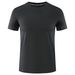 Men's Comfortable Quick Dry T-Shirt Crew Neck Solid Work Wear T-Shirt Casual Regular Fit Short Sleeves T-Shirts_viptrois.com