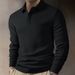 Men's Long Sleeve Polo Shirt – Classic Collar, Breathable Polyester, Slim Fit For Casual & Smart Wear (Apricot/Royal Blue/Burgundy, S-2XL)_viptrois.com