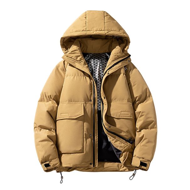 Oversized Hooded Puffer Jacket – 550FP 80% White Duck Down, Windproof & Anti-Pilling (M-8XL)_viptrois.com