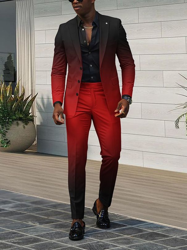 Men's Clothing Men's Suits Men's Business Casual Two Piece Suits Groom Groomsmen Suits Wedding Banquet Suits Men_viptrois.com