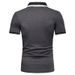 2022 Cross-border Europe, America Spring And Summer Golf Casual Business Men's POLO Shirt Button Color Matching Men's Polo Shirt T-shirt_viptrois.com