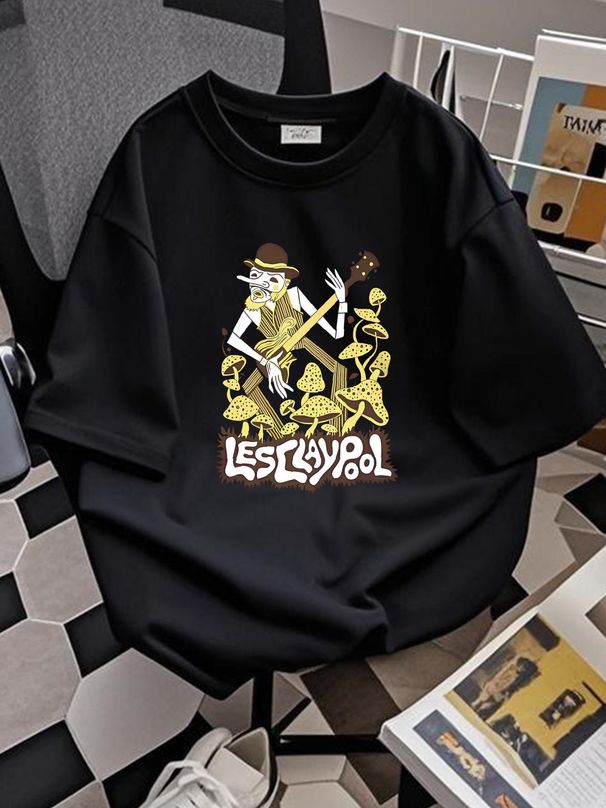 Les Claypool Funny T-shirt Graphic Comfortable Top For Everyday Wear Breathable Designer Clothes Casual Summer Versatile Homme Soft Streetwear_viptrois.com