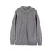 Loom Round Neck Cardigan Sweater Knitted Shirt Men Handsome Autumn Winter Trendy Brand 2025 New Men's Elegant Top_viptrois.com
