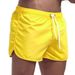 Men's Beach Shorts Comfortable Breathable Running Leisure Sports Three-Point Drawstring Solid Color_viptrois.com