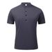 2025d 2024 Summer High-End Nylon Mesh Ice Silk Short Sleeve Men's Polo Shirt With Stand Collar And Buttons_viptrois.com