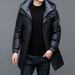 Winter New Thickened Mid-Length Jacket For Middle-aged And Young Men, Warm Casual Men's Hooded White Duck Down Coat_viptrois.com