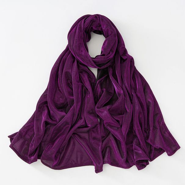Apparel Accessories High Grade Bright Silk Long Scarf Ethnic Shawl Polyester Muslim Breathable Female Headscarf Hemming Scarf_viptrois.com