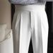 Men's High Waist Business Casual Pants - Comfortable Straight Fit, Wrinkle-Free & Versatile For Office & Daily Wear_viptrois.com