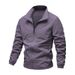 Men's Lightweight Hooded Jacket With Stand Collar - Slim Fit Casual Sports Coat For Fall & Spring (Black, Dark Gray, Navy, Khaki, Army Green)_viptrois.com
