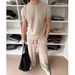 Men's Stylish Versatile Crew Neck T-Shirt Comfortable Breathable Soft Smooth High Quality Casual Two Piece Set_viptrois.com