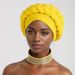 New style hand woven braided hat, messy linen wrinkled twisted hat, African hat, monochrome hat, Baotou hat_viptrois.com